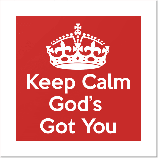 Keep Calm Christian Design Gifts Wall Art by BeLightDesigns